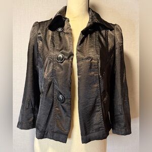 American Rag Satin Look Black Blazer